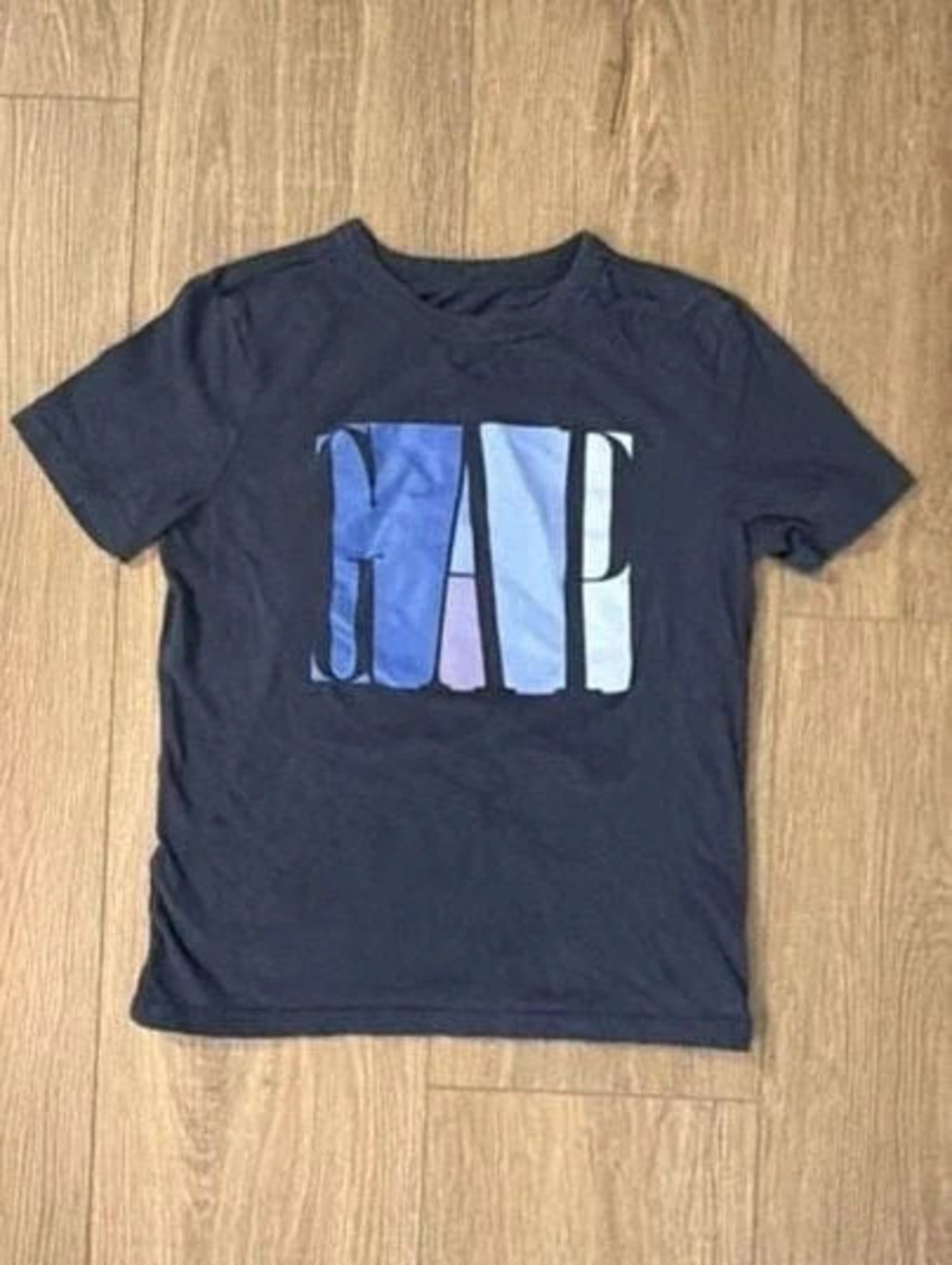 Gap Kids Navy Blue Graphic Logo Short Sleeve T-Shirt